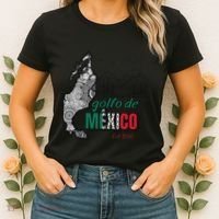 El Golfo De MéXico Gulf Of Mexico Est 1550 Historic Map Women's T-Shirt thumb 2