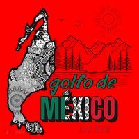 El Golfo De MéXico Gulf Of Mexico Est 1550 Historic Map Santa Hat thumb 1