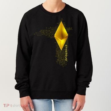 Ethereum GOLD ETH Cryptocurrency Bitcoin Women's Sweatshirt