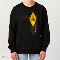 Ethereum GOLD ETH Cryptocurrency Bitcoin Women's Sweatshirt thumb 0