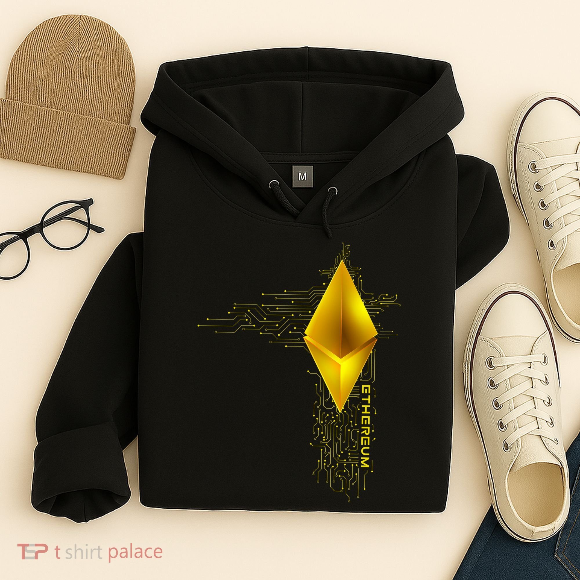 Ethereum GOLD ETH Cryptocurrency Bitcoin Hoodie