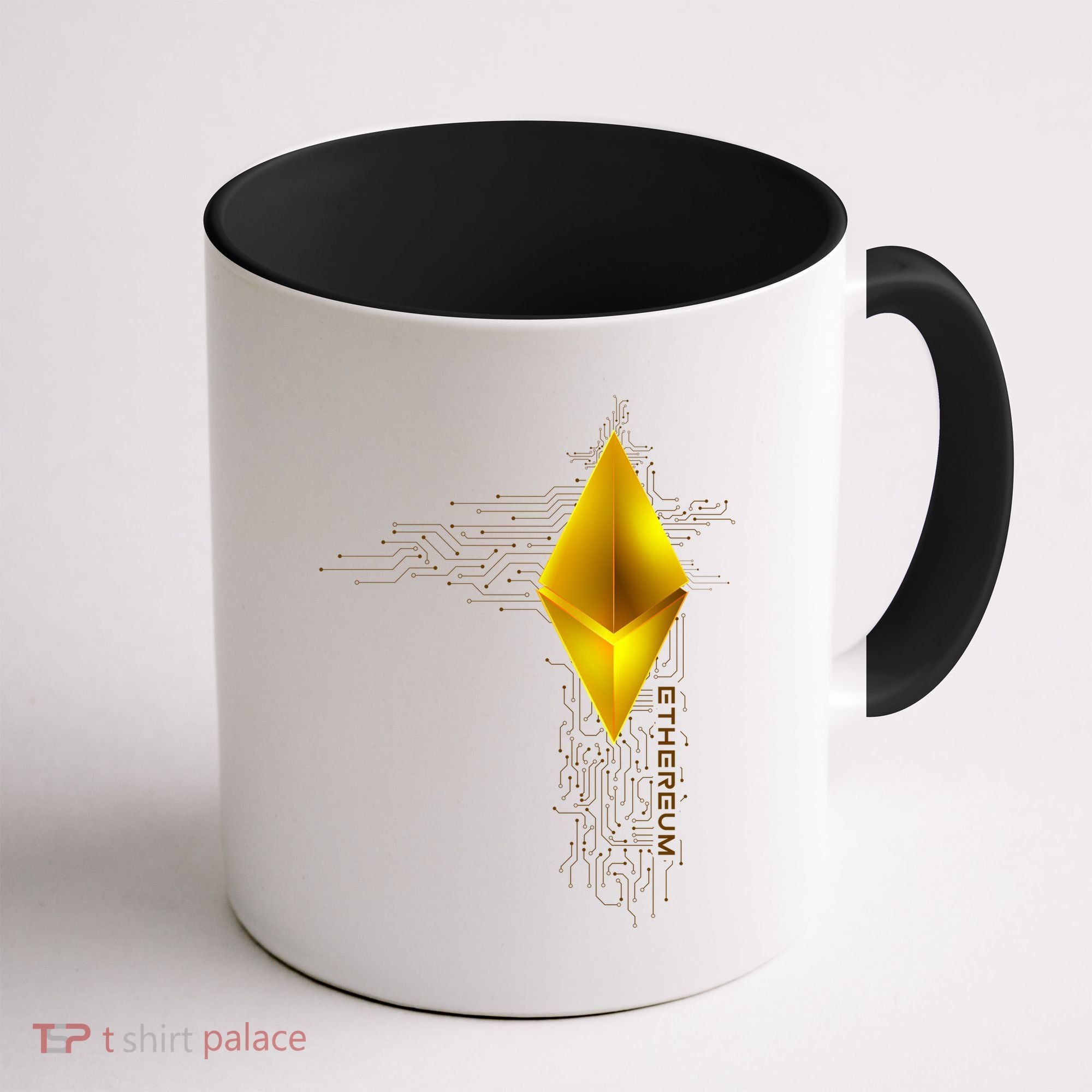 Ethereum GOLD ETH Cryptocurrency Bitcoin Coffee Mug