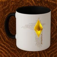 Ethereum GOLD ETH Cryptocurrency Bitcoin Coffee Mug thumb 2