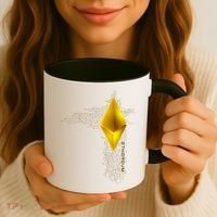 Ethereum GOLD ETH Cryptocurrency Bitcoin Coffee Mug thumb 3