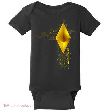 Ethereum GOLD ETH Cryptocurrency Bitcoin Baby Bodysuit