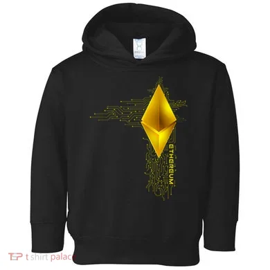 Ethereum GOLD ETH Cryptocurrency Bitcoin Toddler Hoodie