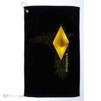 Ethereum GOLD ETH Cryptocurrency Bitcoin Golf Towel thumb 0
