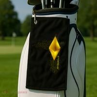 Ethereum GOLD ETH Cryptocurrency Bitcoin Golf Towel thumb 2