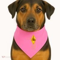 Ethereum GOLD ETH Cryptocurrency Bitcoin USA-Made Doggie Bandana thumb 1