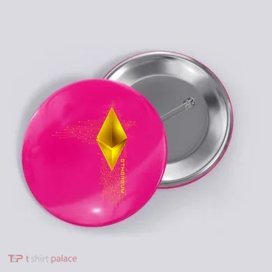 Ethereum GOLD ETH Cryptocurrency Bitcoin Button