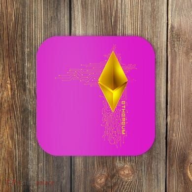 Ethereum GOLD ETH Cryptocurrency Bitcoin Coaster