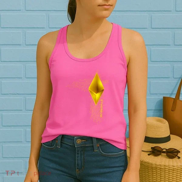 Ethereum GOLD ETH Cryptocurrency Bitcoin Women's Tank Top