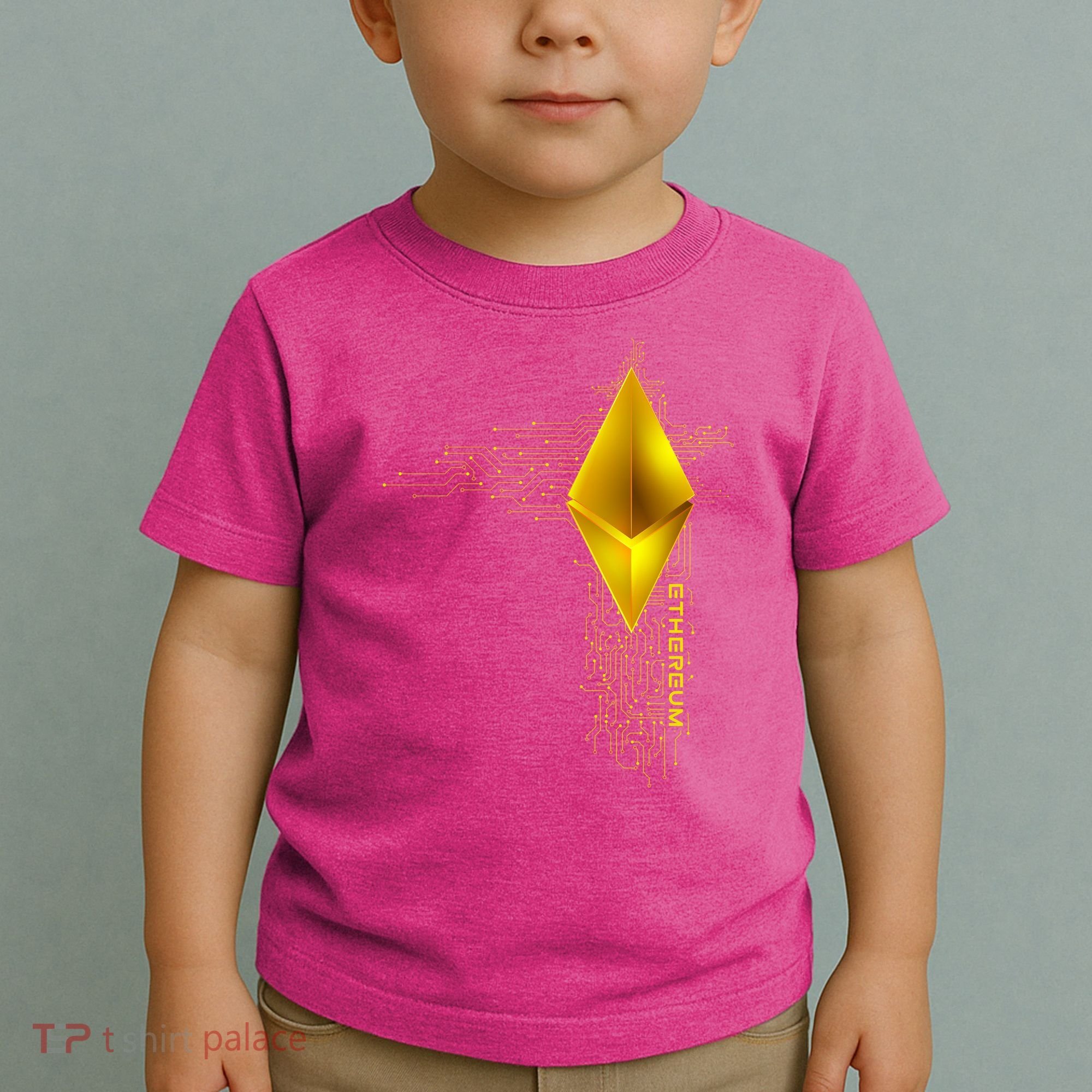 Ethereum GOLD ETH Cryptocurrency Bitcoin Toddler T-Shirt