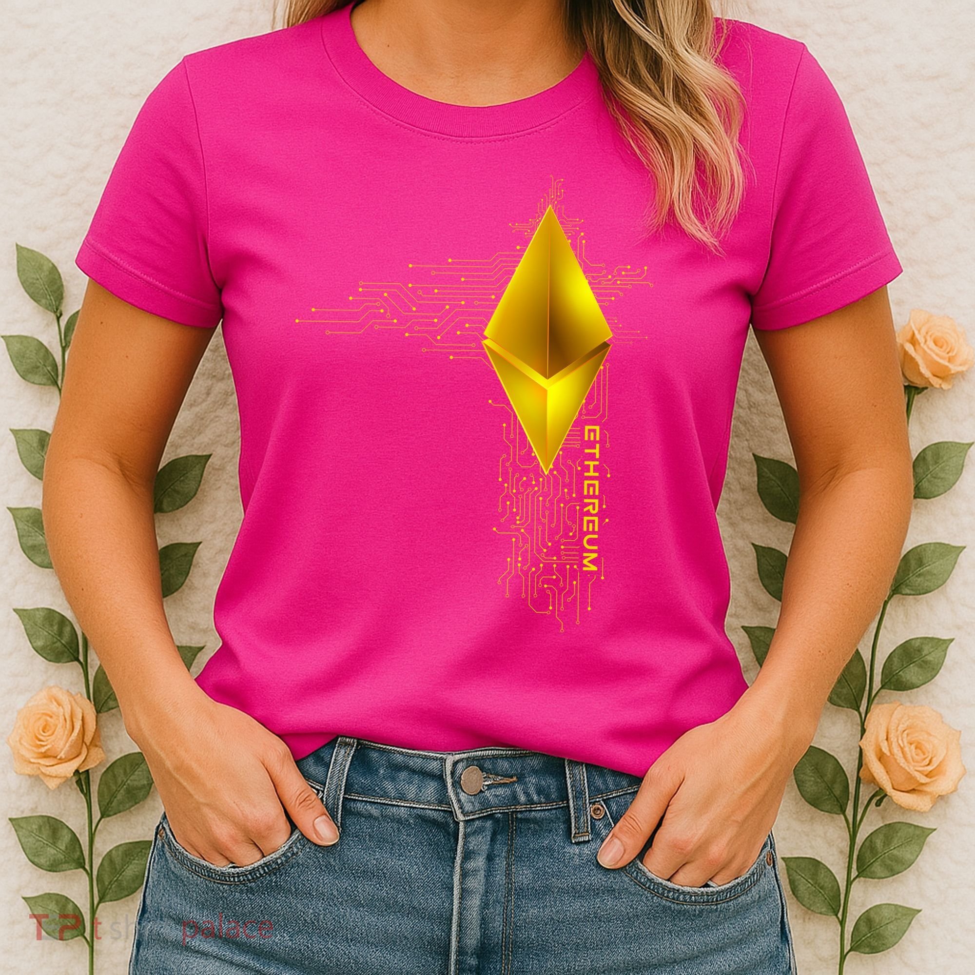 Ethereum GOLD ETH Cryptocurrency Bitcoin Women's T-Shirt