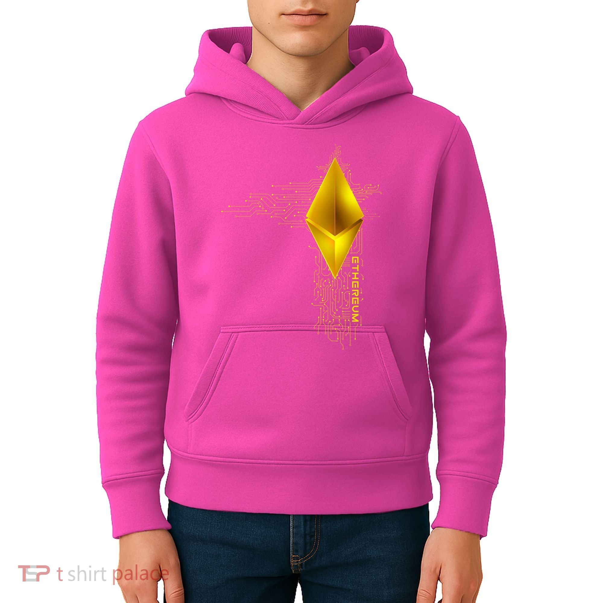 Ethereum GOLD ETH Cryptocurrency Bitcoin Kids Hoodie