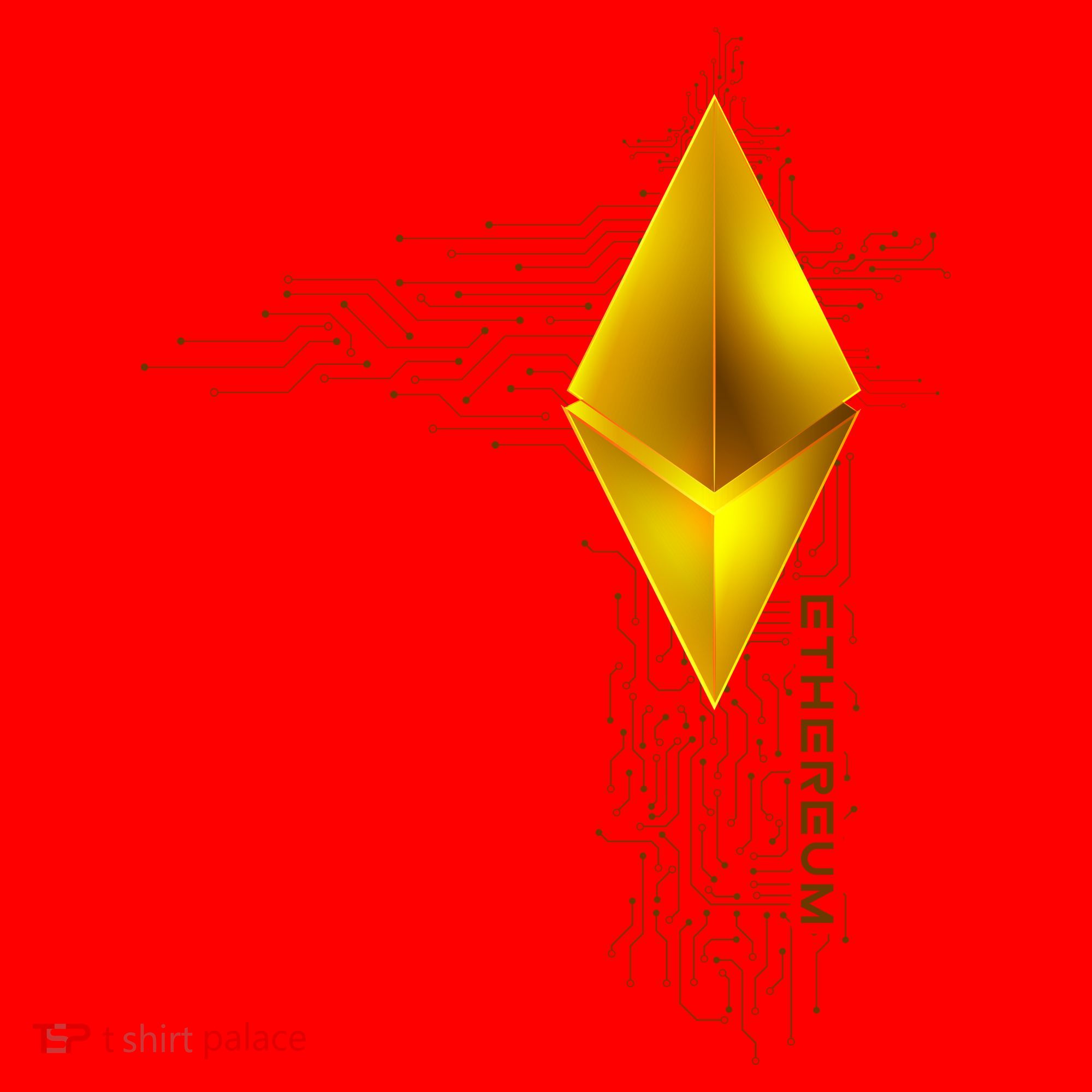 Ethereum GOLD ETH Cryptocurrency Bitcoin Santa Hat