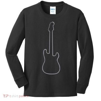 Electric Guitar Kids Long Sleeve Shirt
