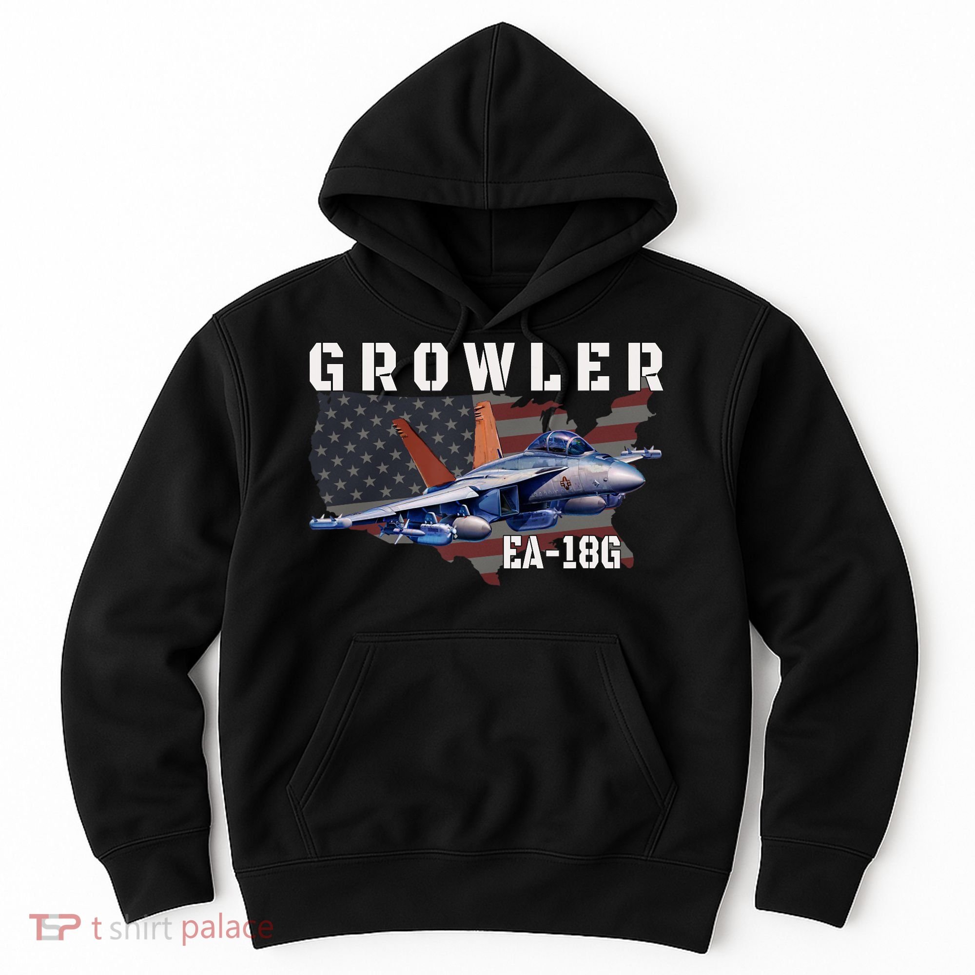 Ea18G Growler Electronic Warfare Aircraft Military Aviation Hoodie