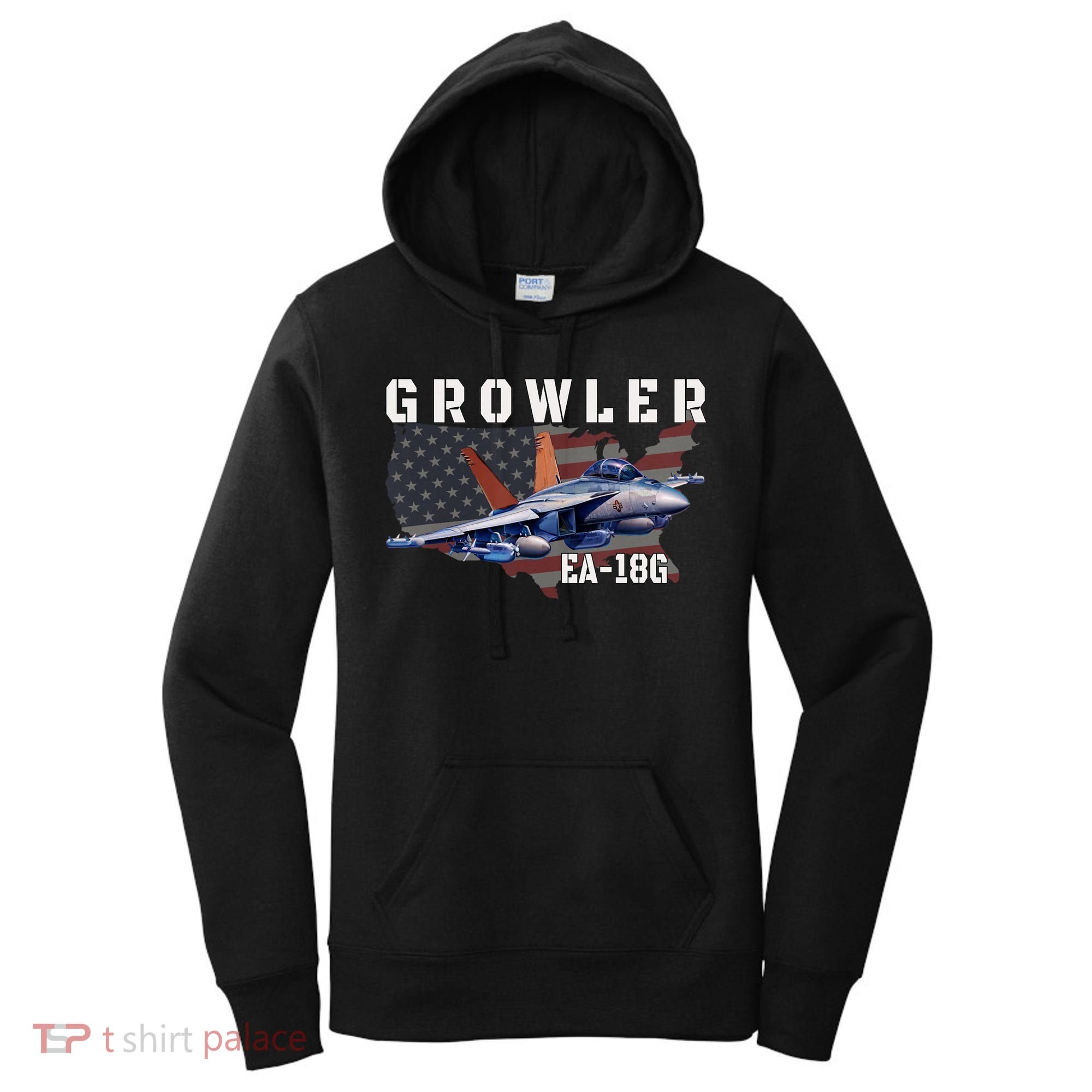 Ea18G Growler Electronic Warfare Aircraft Military Aviation Women's Hoodie