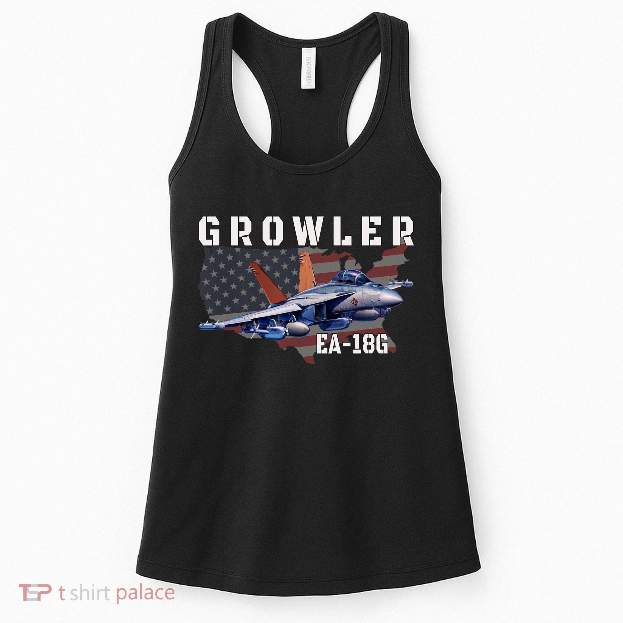 Ea18G Growler Electronic Warfare Aircraft Military Aviation Women's Tank Top