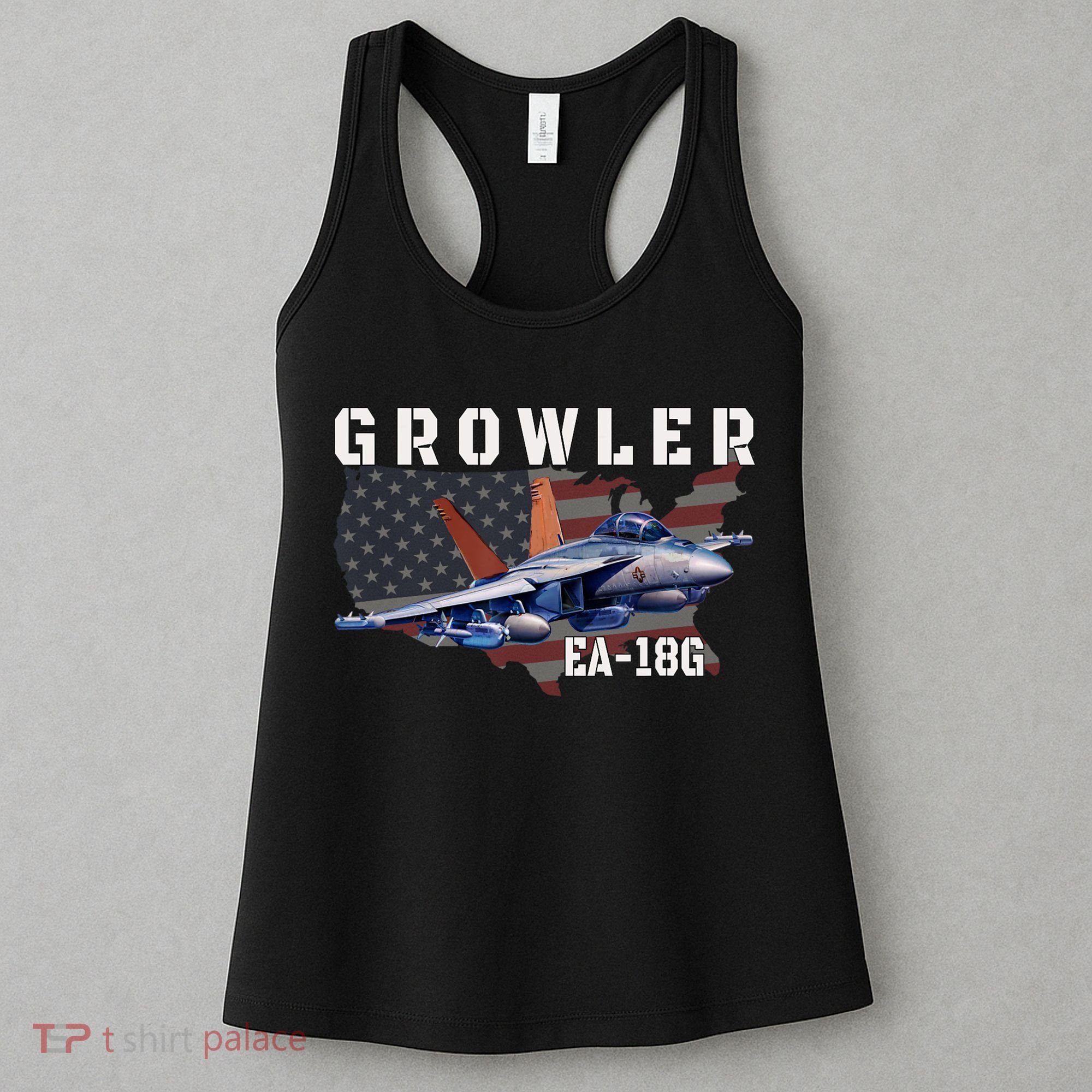 Ea18G Growler Electronic Warfare Aircraft Military Aviation Women's Tank Top