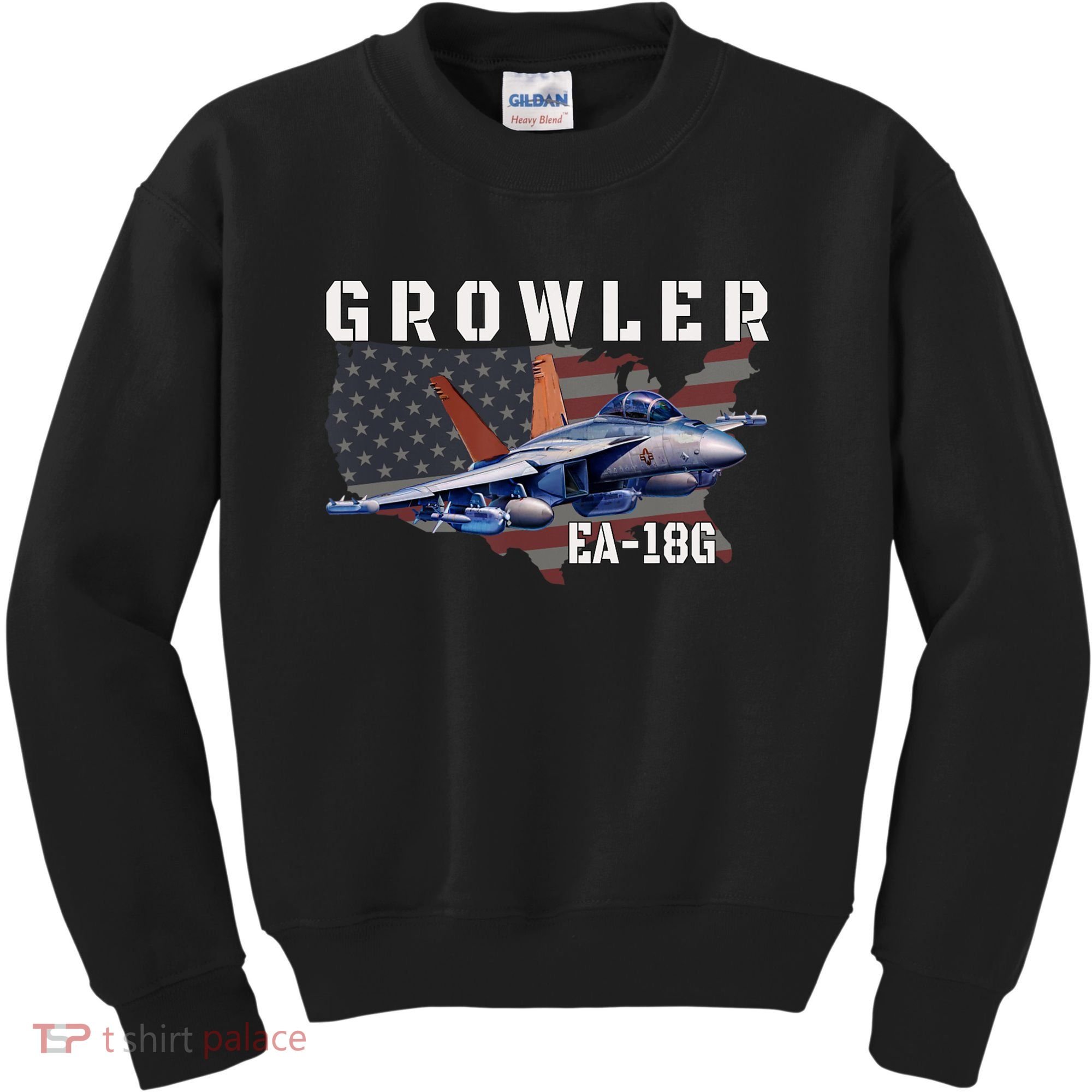 Ea18G Growler Electronic Warfare Aircraft Military Aviation Kids Sweatshirt