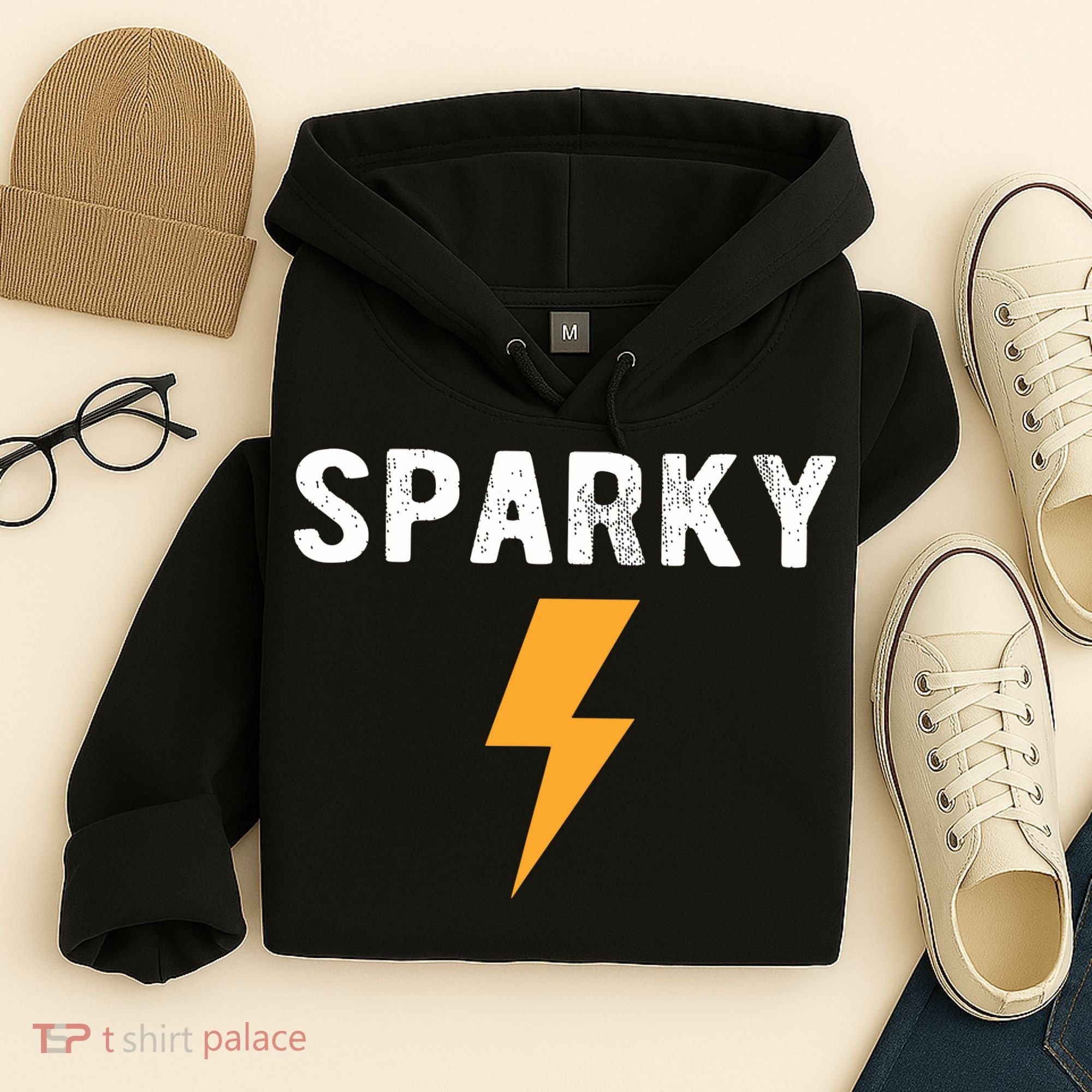 Electrician Gift Funny Sparky Nickname Lightning Bolt Hoodie