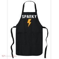 Electrician Gift Funny Sparky Nickname Lightning Bolt Apron thumb 0