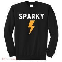Electrician Gift Funny Sparky Nickname Lightning Bolt Sweatshirt thumb 0