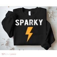 Electrician Gift Funny Sparky Nickname Lightning Bolt Sweatshirt thumb 2