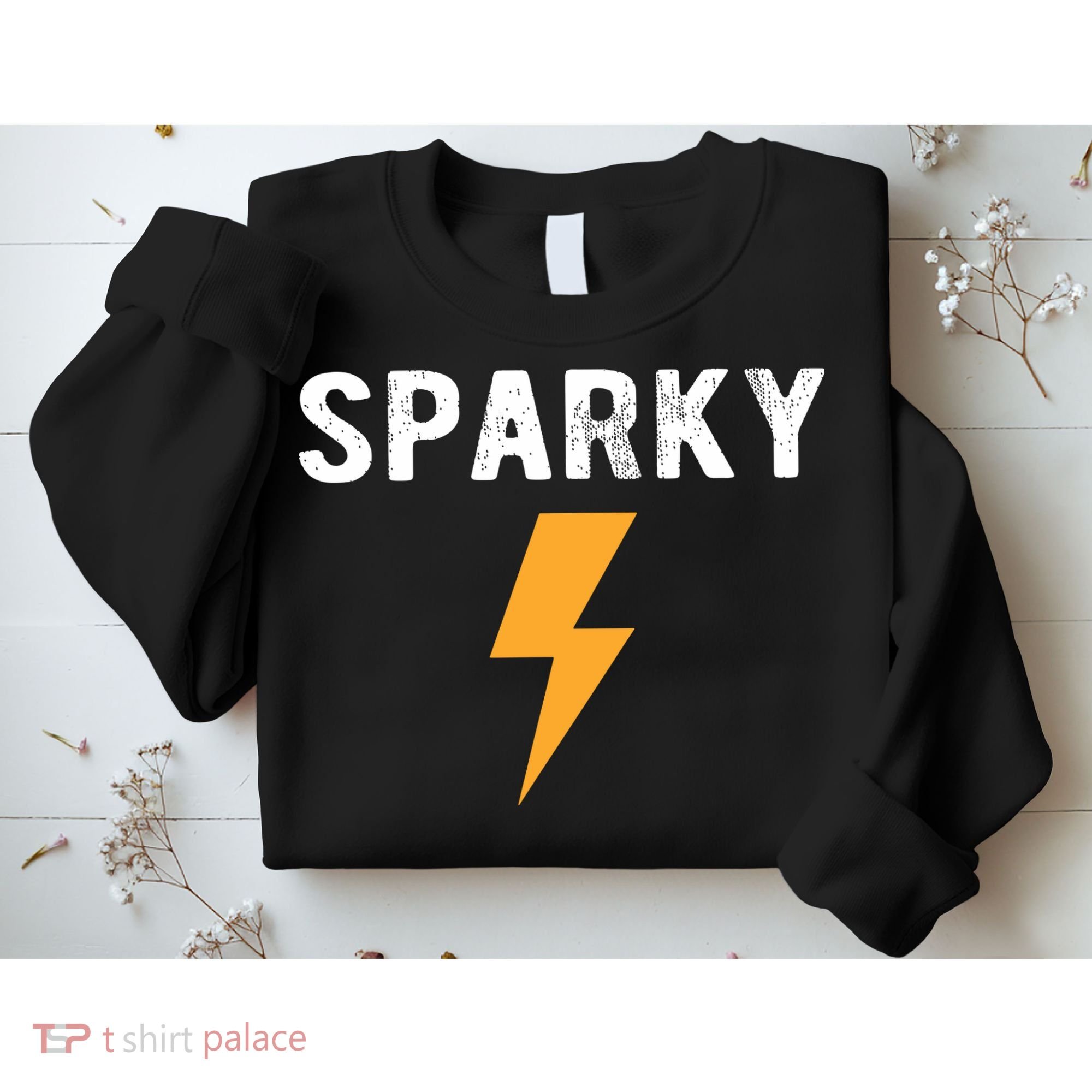 Electrician Gift Funny Sparky Nickname Lightning Bolt Sweatshirt