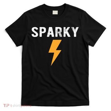 Electrician Gift Funny Sparky Nickname Lightning Bolt T-Shirt