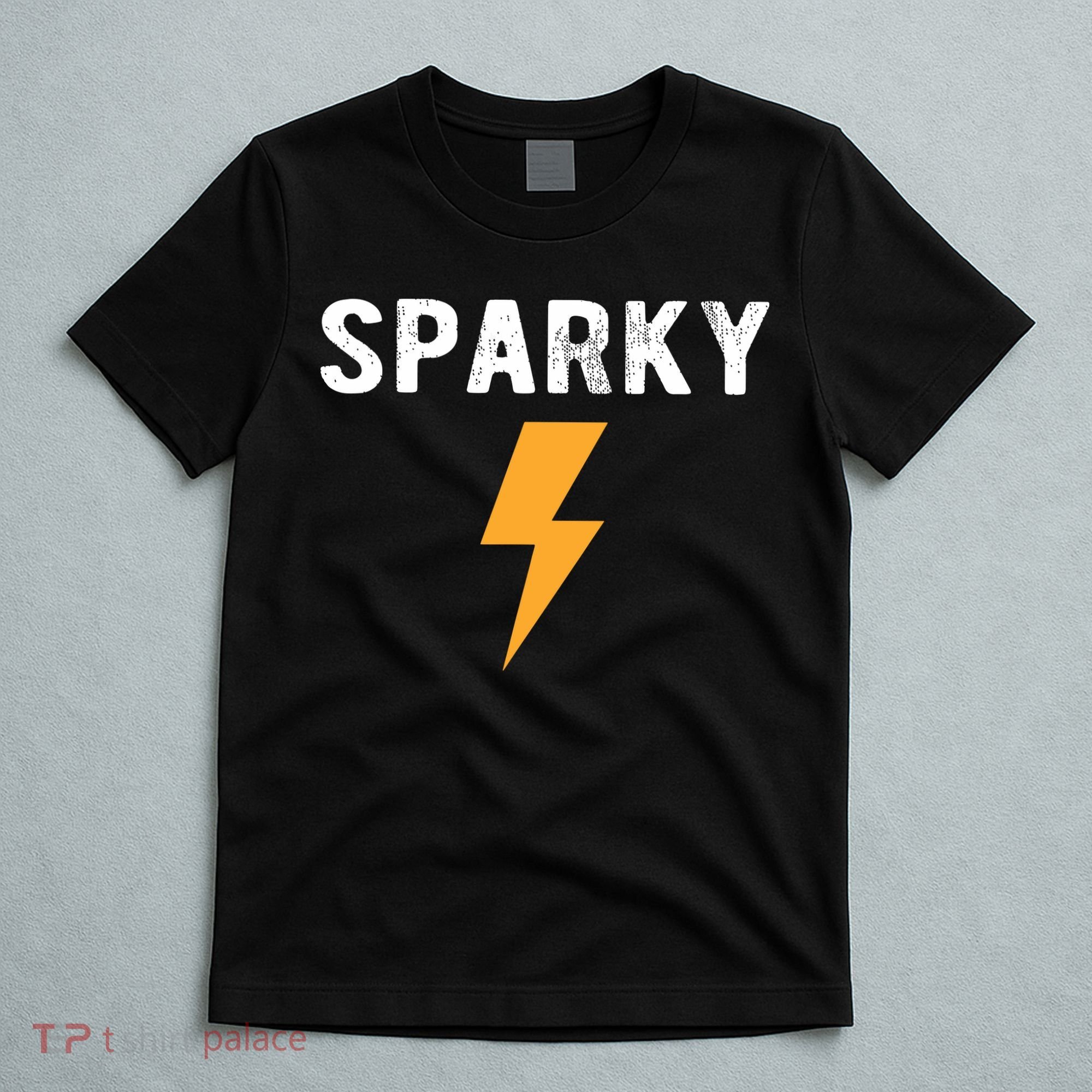 Electrician Gift Funny Sparky Nickname Lightning Bolt T-Shirt