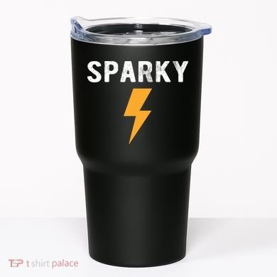 Electrician Gift Funny Sparky Nickname Lightning Bolt Tumbler
