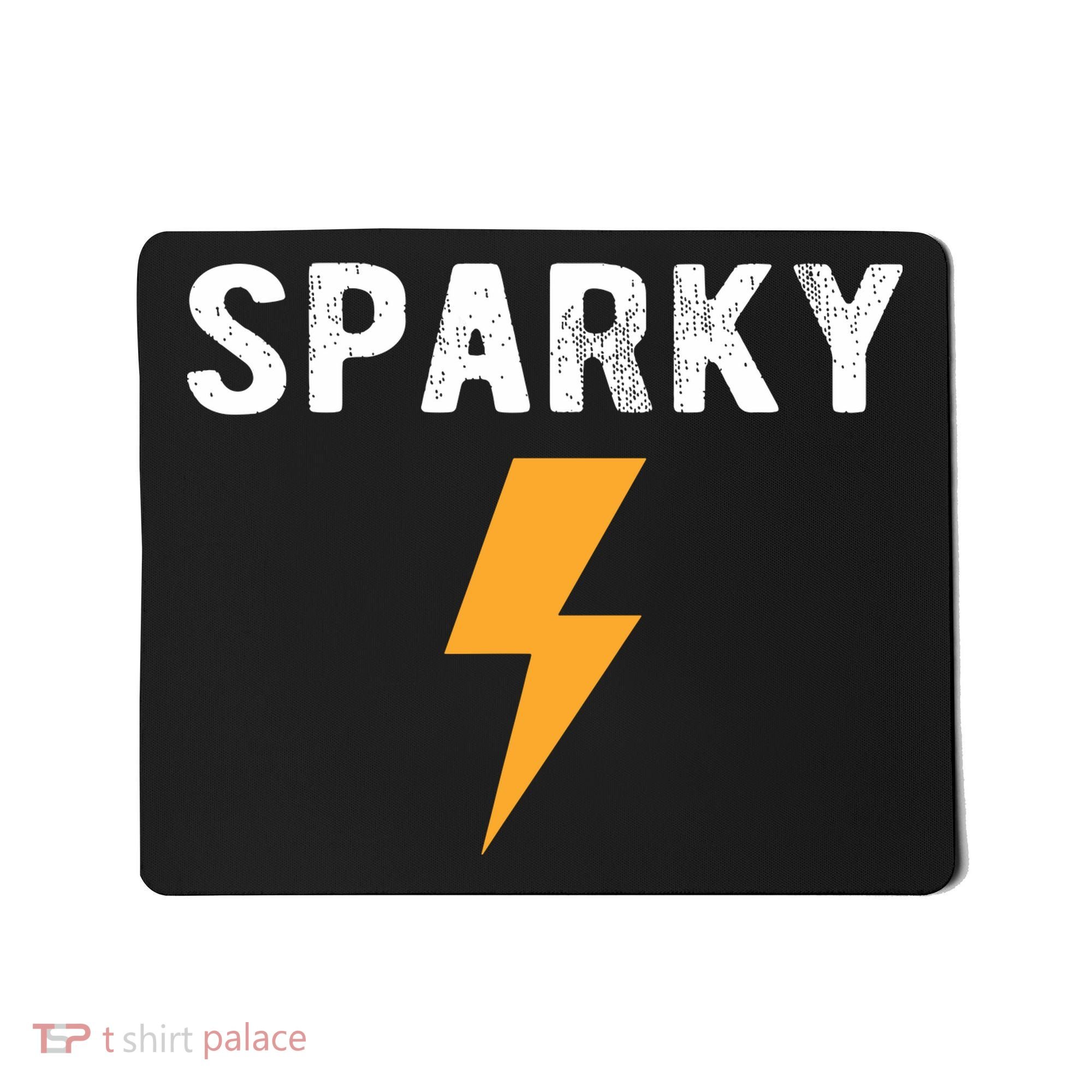 Electrician Gift Funny Sparky Nickname Lightning Bolt Mousepad