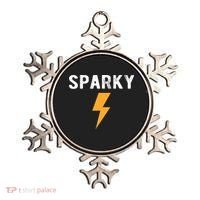 Electrician Gift Funny Sparky Nickname Lightning Bolt Ornament thumb 0