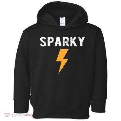 Electrician Gift Funny Sparky Nickname Lightning Bolt Toddler Hoodie