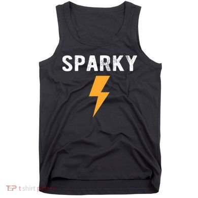Electrician Gift Funny Sparky Nickname Lightning Bolt Tank Top