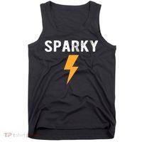 Electrician Gift Funny Sparky Nickname Lightning Bolt Tank Top thumb 0