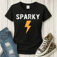 Electrician Gift Funny Sparky Nickname Lightning Bolt Women's T-Shirt thumb 3