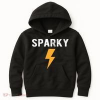 Electrician Gift Funny Sparky Nickname Lightning Bolt Kids Hoodie thumb 0