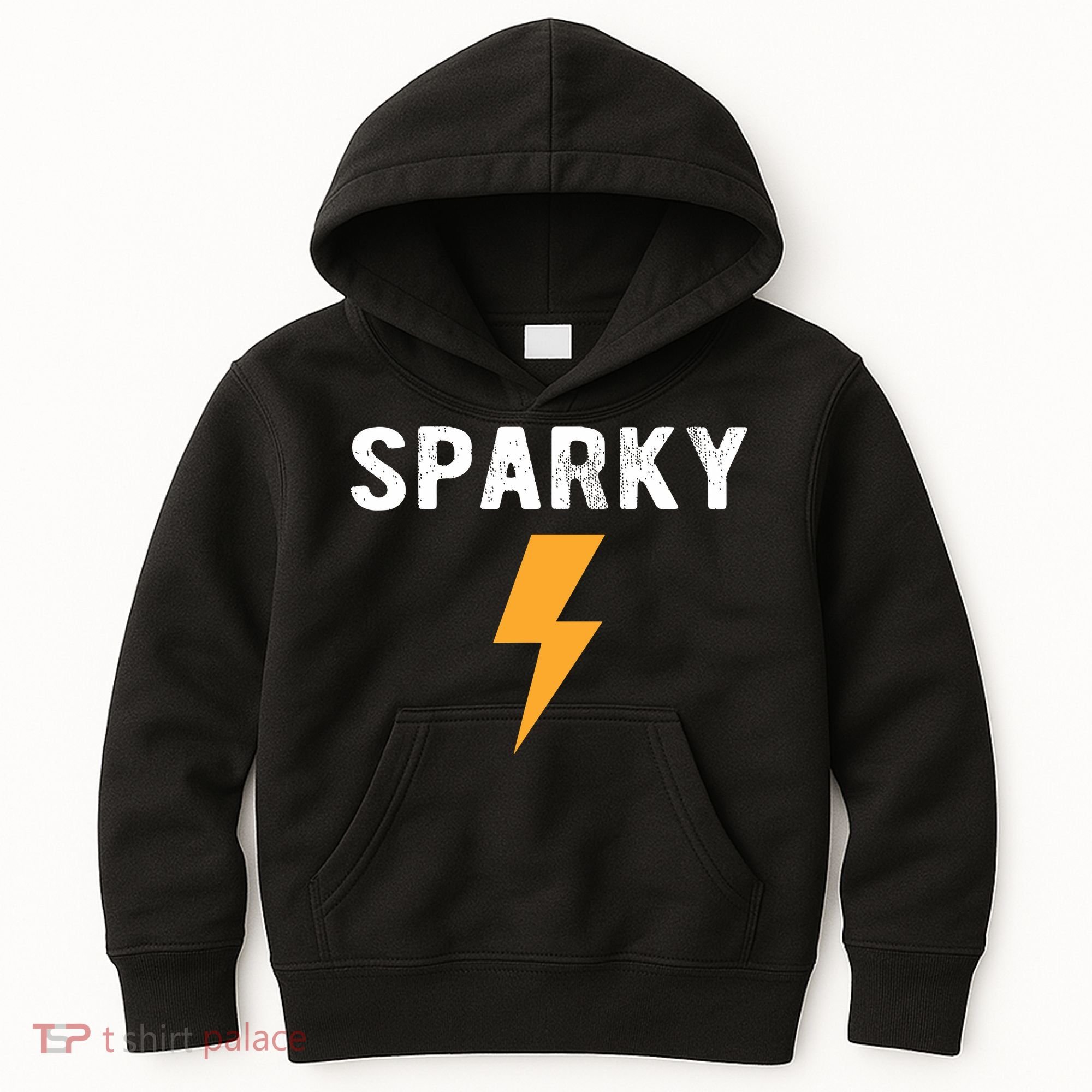 Electrician Gift Funny Sparky Nickname Lightning Bolt Kids Hoodie