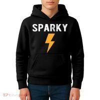 Electrician Gift Funny Sparky Nickname Lightning Bolt Kids Hoodie thumb 4
