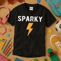 Electrician Gift Funny Sparky Nickname Lightning Bolt Kids T-Shirt thumb 3