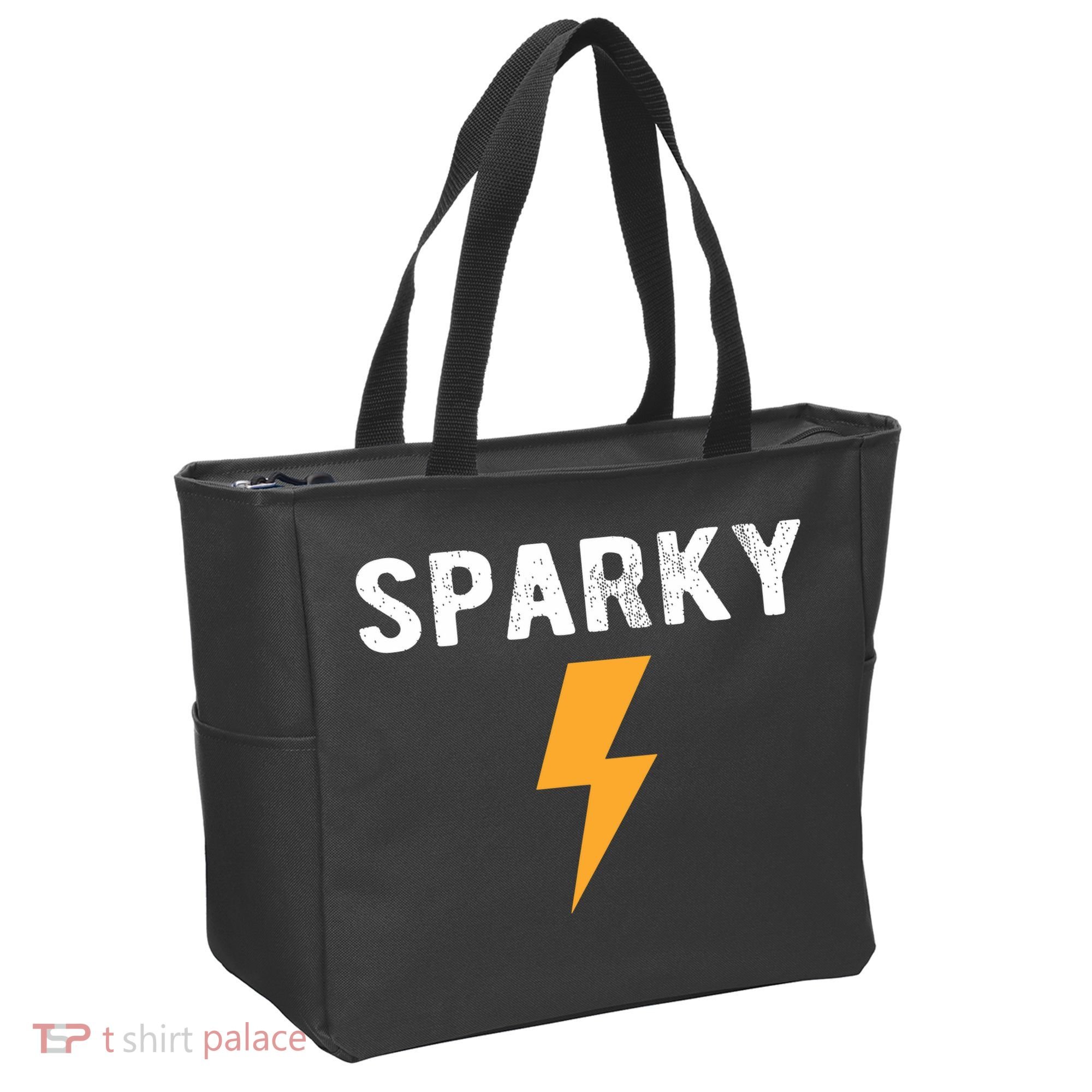 Electrician Gift Funny Sparky Nickname Lightning Bolt Tote Bag