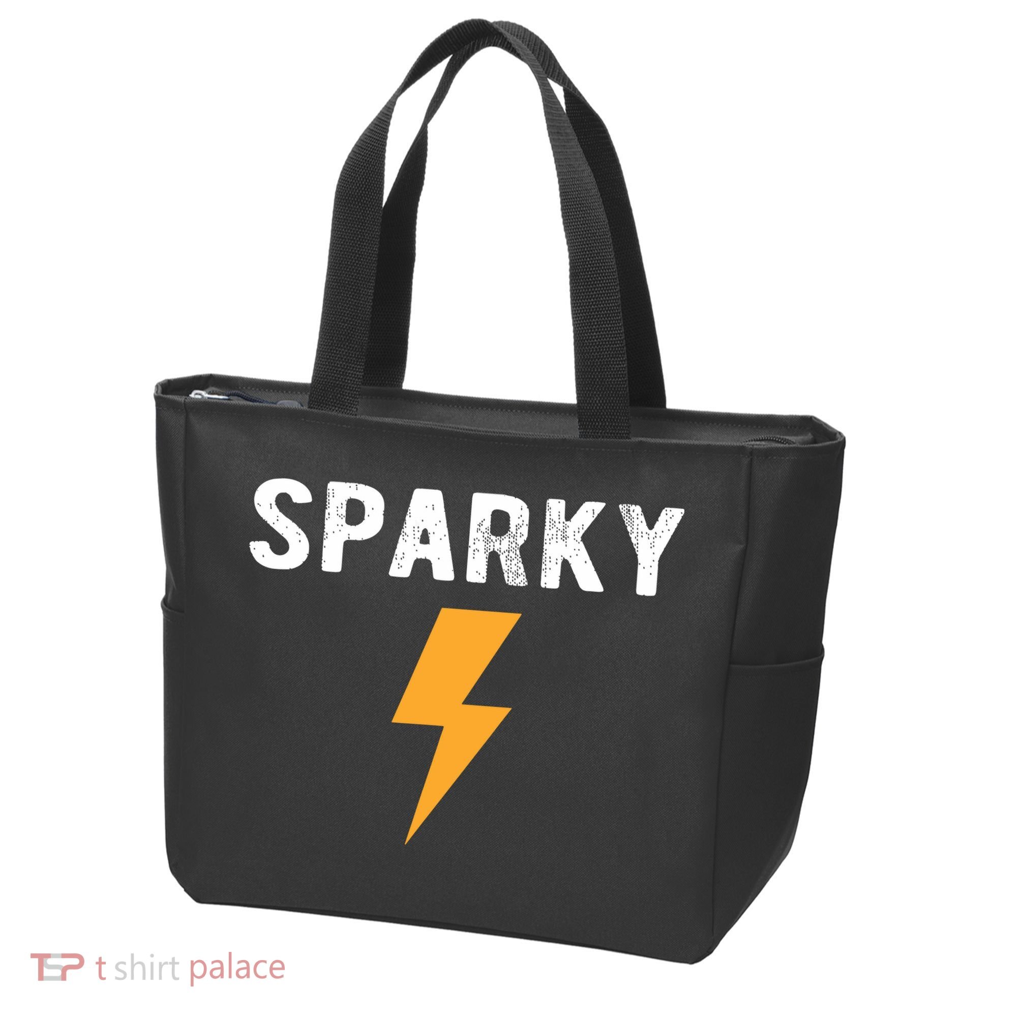 Electrician Gift Funny Sparky Nickname Lightning Bolt Tote Bag