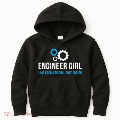 Engineer Girl Funny Cute Engineering STEM Gift T Kids Hoodie