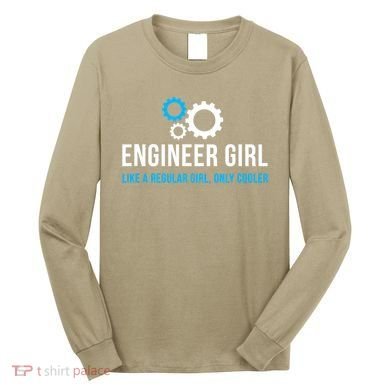 Engineer Girl Funny Cute Engineering STEM Gift T Long Sleeve Shirt