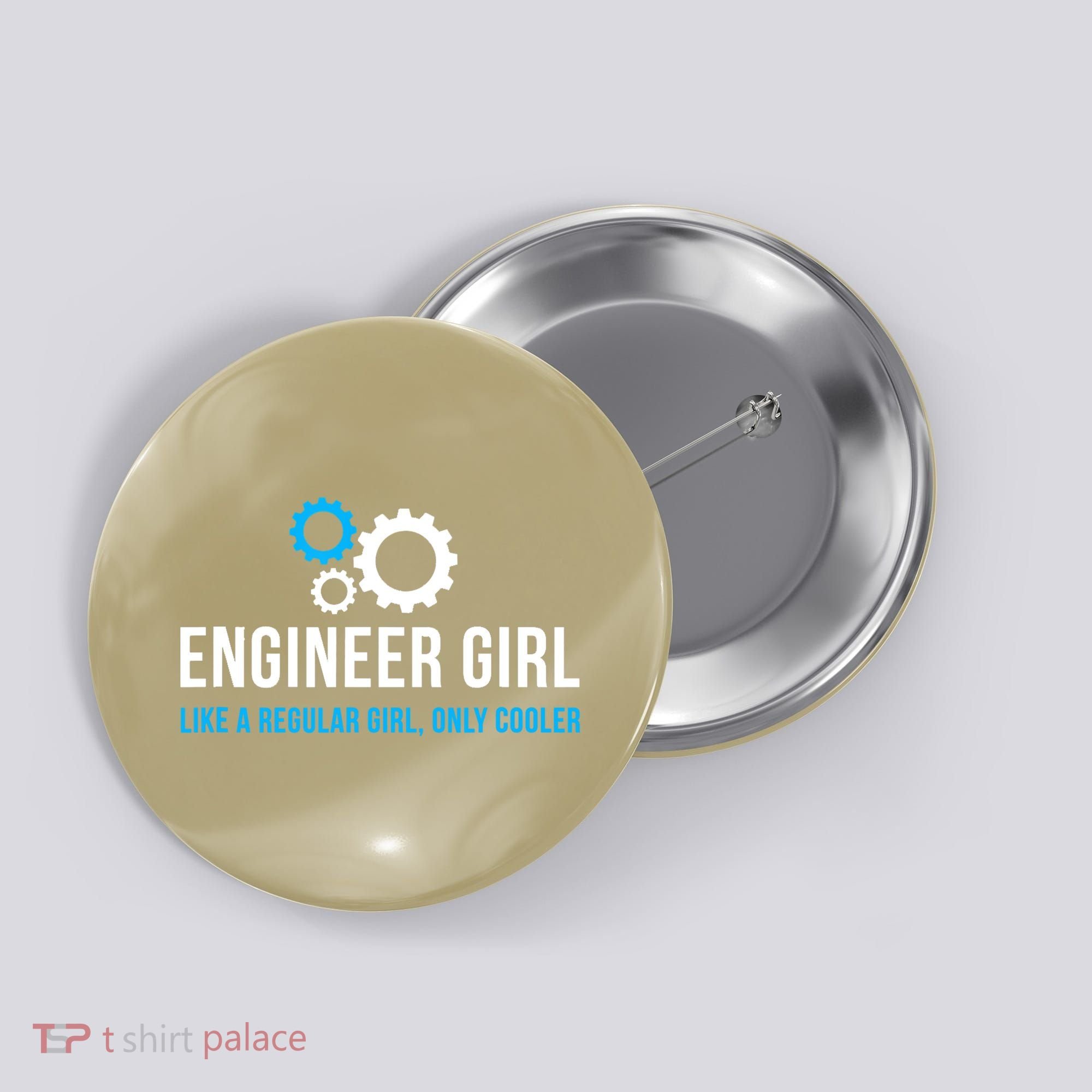 Engineer Girl Funny Cute Engineering STEM Gift T Button