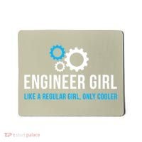 Engineer Girl Funny Cute Engineering STEM Gift T Mousepad thumb 0